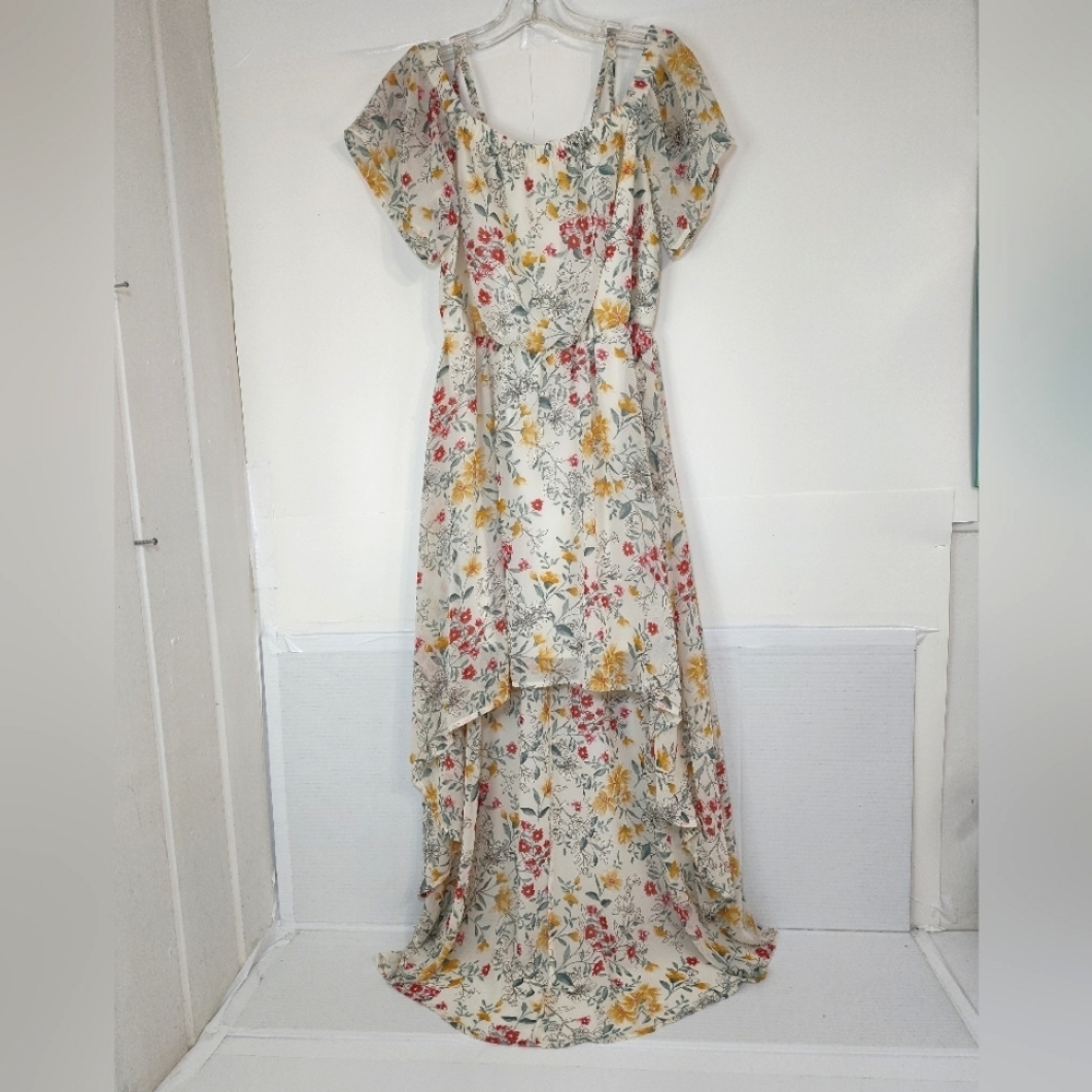 AUW  Womens Floral Print Spring Dresses Size (S)